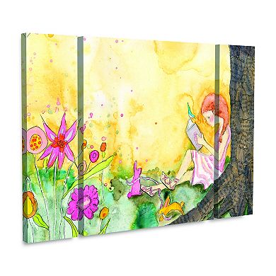 Book Nook Canvas Wall Art 3-piece Set