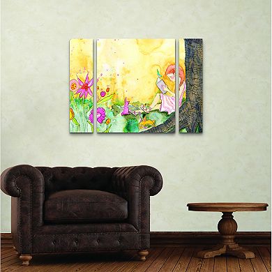 Book Nook Canvas Wall Art 3-piece Set