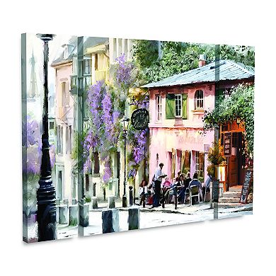 Sunshine Cafe Canvas Wall Art 3-piece Set