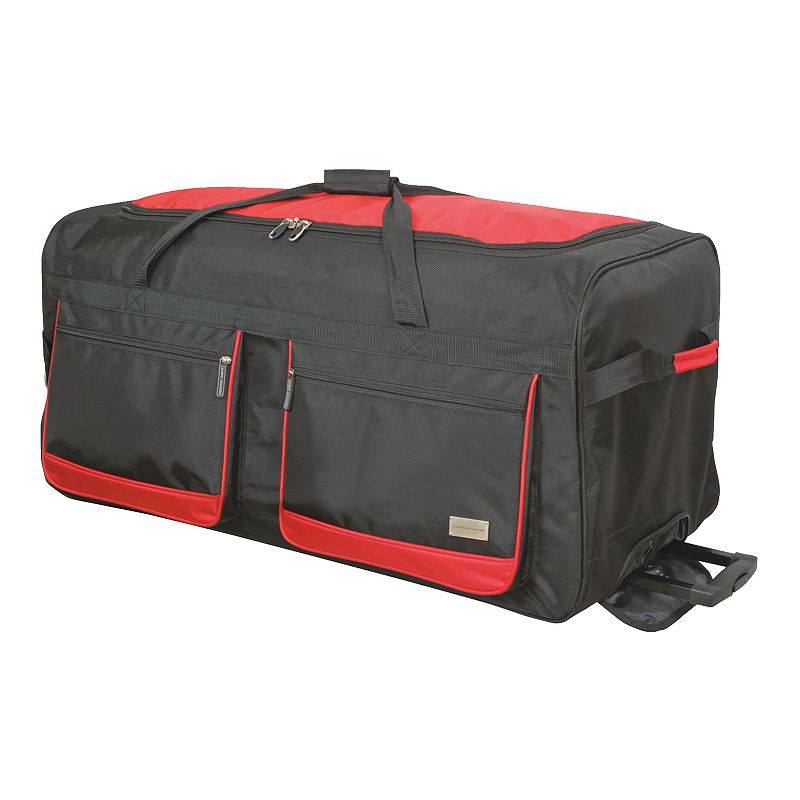 28231172 Geoffrey Beene Jumbo Wheeled Duffle Bag, Black sku 28231172