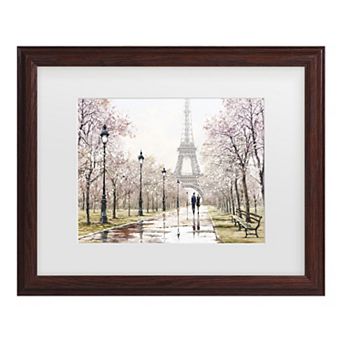 Eiffel Tower Pastel Framed Wall Art