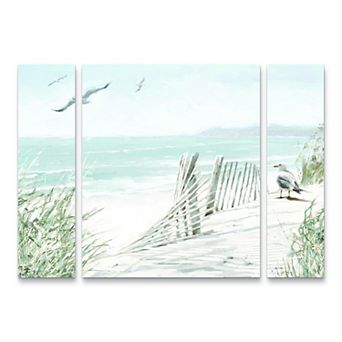 Coastal Dunes Canvas Wall Art 3 pc Set