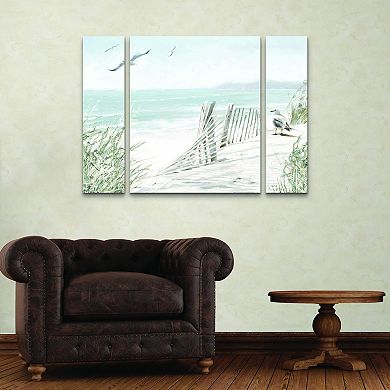 Coastal Dunes Canvas Wall Art 3-piece Set