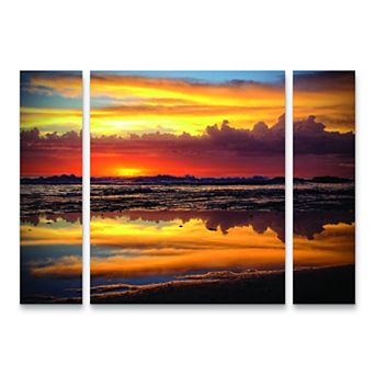 Trademark Fine Art Beata Czyzowska Young Morning Reflections 3 pc Multi Panel Art Set