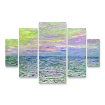 Trademark Fine Art Jane Deakin Valley of the Waterfalls Multi Panel Art Set Large Diamond