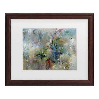 Trademark Fine Art Jane Deakin Valley of the Waterfalls Matted Framed Art