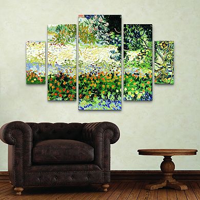 Vincent van Gogh Garden in Bloom Canvas Wall Art 5-piece Set
