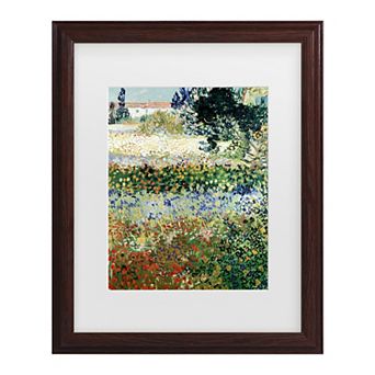 Vincent van Gogh Garden in Bloom Framed Wall Art