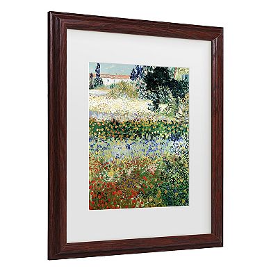 Vincent van Gogh Garden in Bloom Framed Wall Art