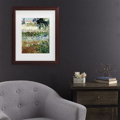 Vincent van Gogh Garden in Bloom Framed Wall Art