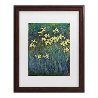Claude Monet The Yellow Irises Framed Wall Art