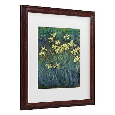 Claude Monet The Yellow Irises Framed Wall Art