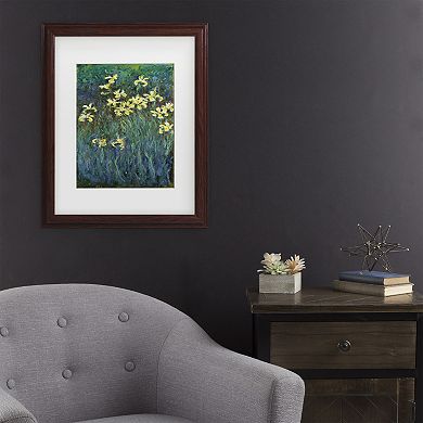 Claude Monet The Yellow Irises Framed Wall Art