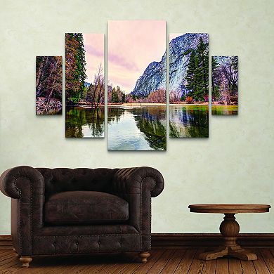 David Ayash Yosemite Valley Canvas Wall Art 5-piece Set