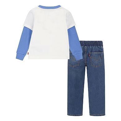 Toddler Boy Levi's® S'More Friends Graphic Skater Tee & Denim Jeans Set