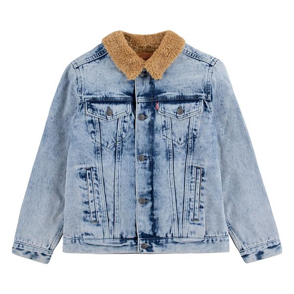 Toddler Boy Levi's® Sherpa Trucker Denim Jacket