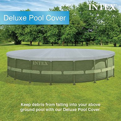 Intex UV Resistant Debris Cover for 18' Intex Ultra Frame Swimming Pools, Gray