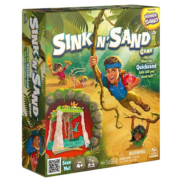 Spin Master Sink N Sand Quicksand Kids Board Game with Kinetic Sand