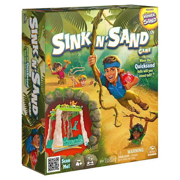 Sink N Sand Game with Kinetic Sand
