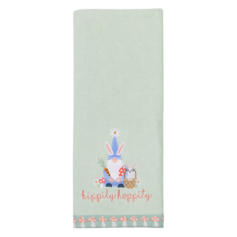Celebrate Together Easter Gnome Hippity Hoppity Hand Towel, Lt Brown