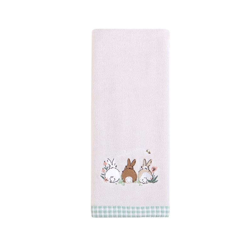 Celebrate Together Easter Bunny Trio Hand Towel, Grey