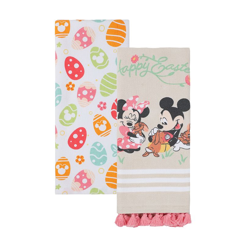 Disneys Mickey & Minnie Mouse Kitchen Towel 2-pk by Celebrate Together Eas