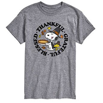 Men's Peanuts Thankful Grateful Blessed Tee
