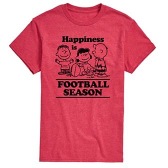 Men's Peanuts Happiness Is Football Season Tee
