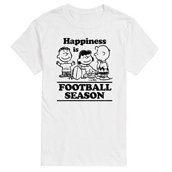 Men's Peanuts Happiness Is Football Season Tee