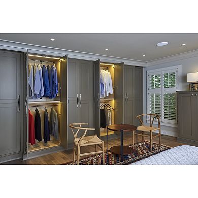 Rev-a-shelf 35" - 48" Adjustable Pulldown Closet Rod, Chrome, Cpdr-3548
