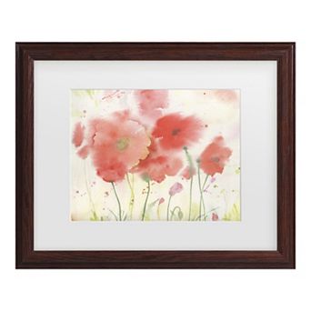 Sheila Golden Coral Fiesta Framed Wall Art