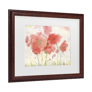 Sheila Golden Coral Fiesta Framed Wall Art
