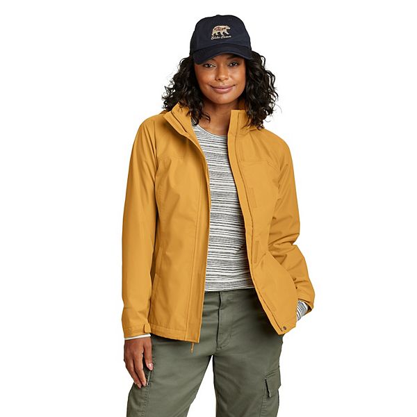 Women's Eddie Bauer Packable Rainfoil Jacket - Butterscotch (XX LARGE)