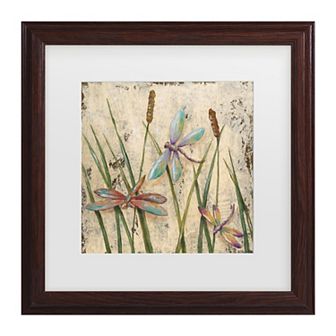 Dancing Dragonflies I Framed Wall Art