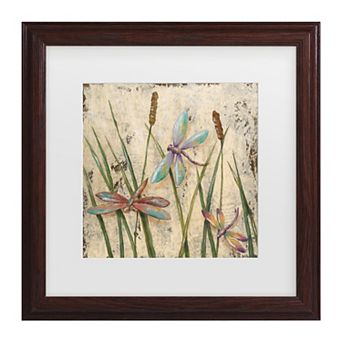 Dancing Dragonflies I Framed Wall Art