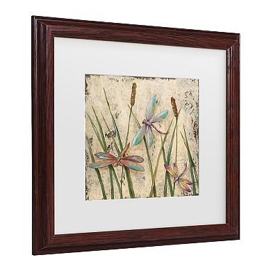 Dancing Dragonflies I Framed Wall Art