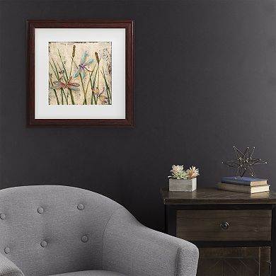 Dancing Dragonflies I Framed Wall Art