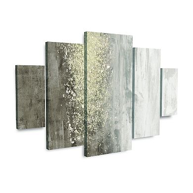 Glitter Rain II Canvas Wall Art 5-piece Set