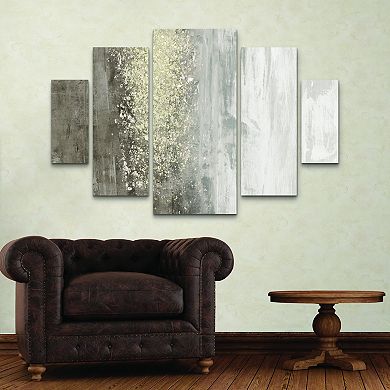 Glitter Rain II Canvas Wall Art 5-piece Set