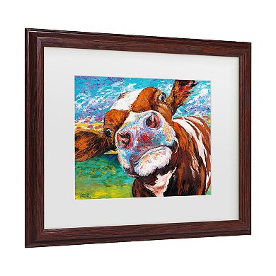 Curious Cow I Framed Wall Art