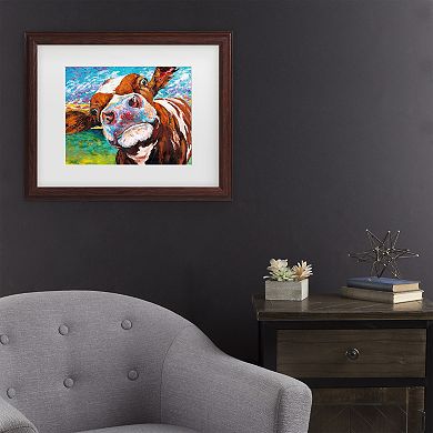 Curious Cow I Framed Wall Art