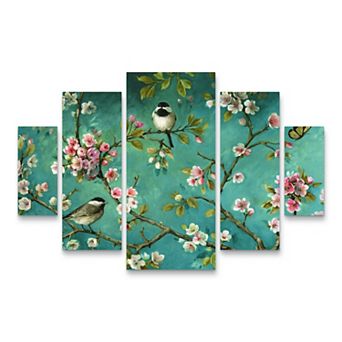 Blossom I Canvas Wall Art 5 pc Set