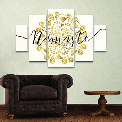 Namaste I Canvas Wall Art 5-piece Set