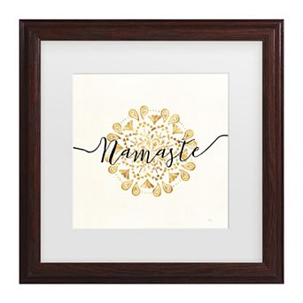 Namaste I Dark Framed Wall Art
