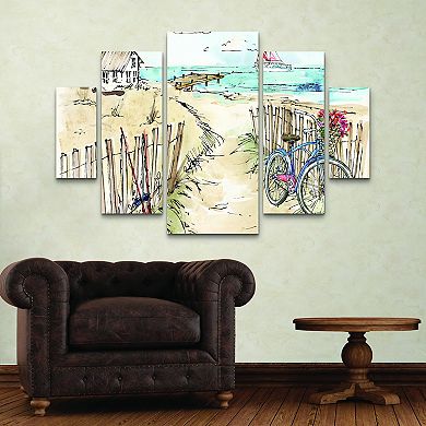 Coastal Catch V Canvas Wall Art 5-piece Set