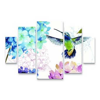 Spring Nectar Square III Canvas Wall Art 5 pc Set