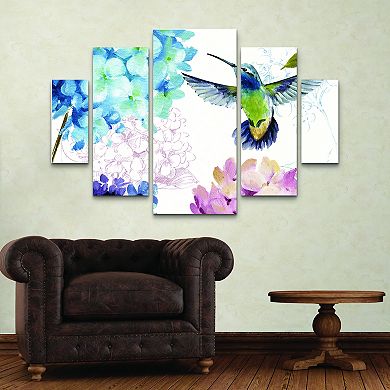 Spring Nectar Square III Canvas Wall Art 5-piece Set