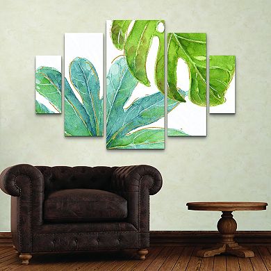 Tropical Blush VII Canvas Wall Art 5-piece Set