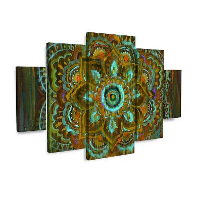 Bombay Bohemian Canvas Wall Art 5-piece Set