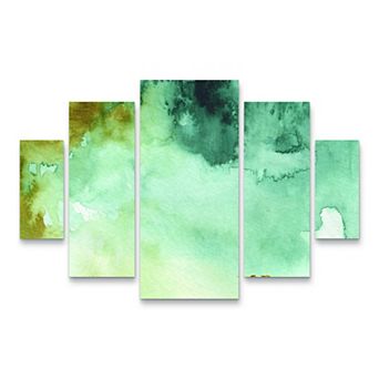 My Greenhouse Abstract IV Canvas Wall Art 5 pc Set